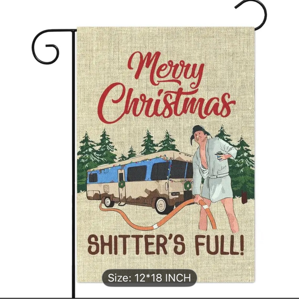 Christmas Vacation Cousin Eddie Garden Flag